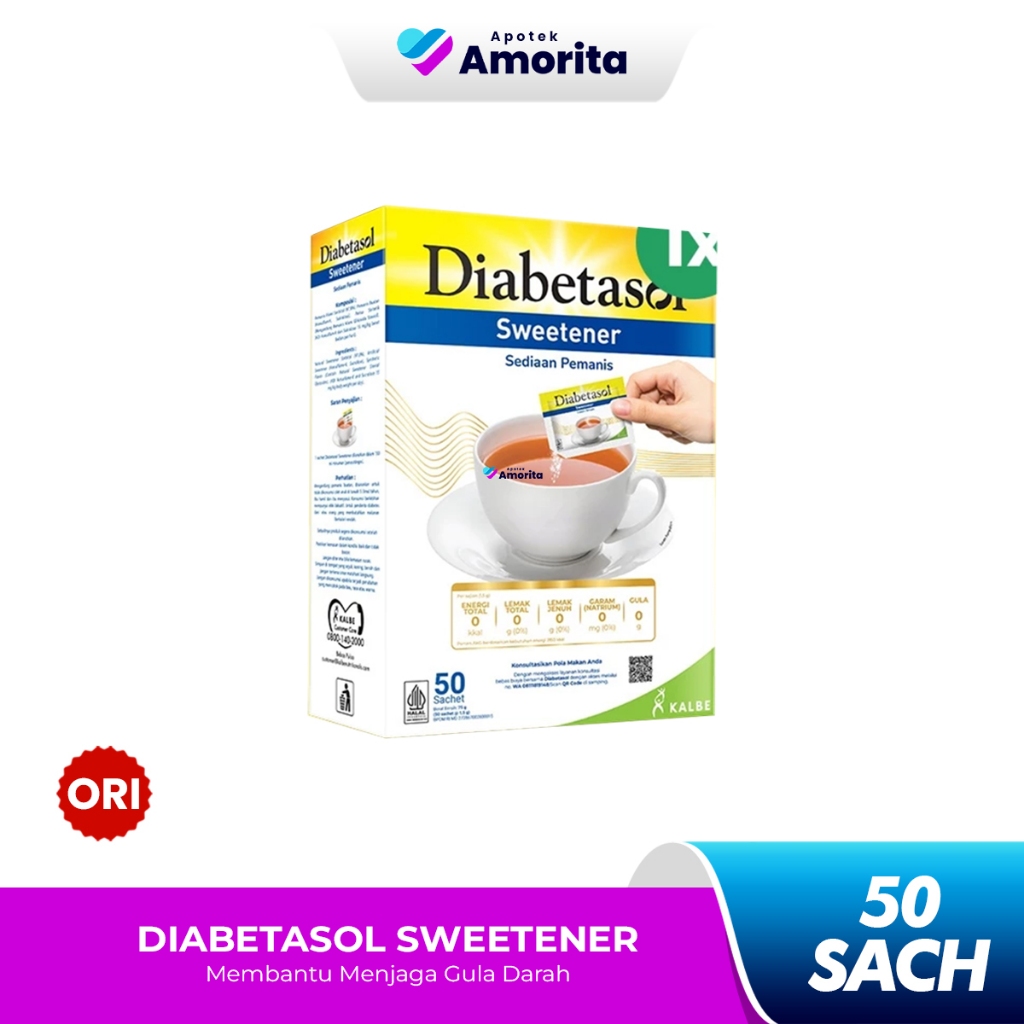 

Diabetasol Sweetener No Calories 50 Sachet