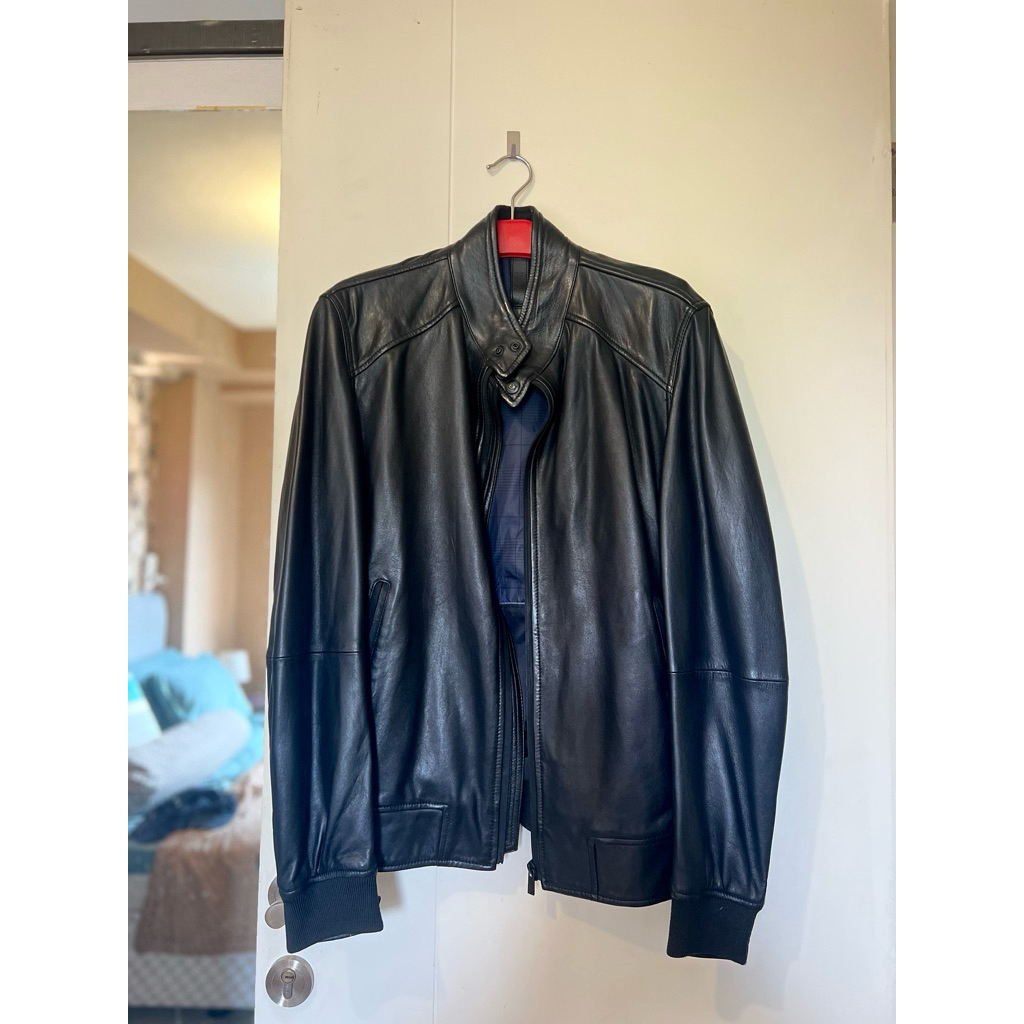 Jaket Kulit Massimo Dutti Original Preloved Second