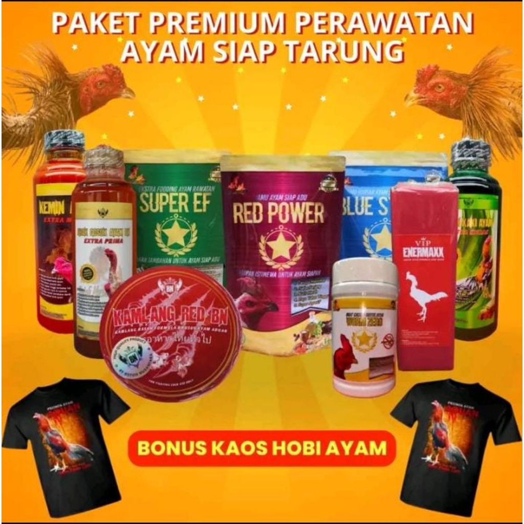 

PAKET PREMIUM perawatan ayam siap laga