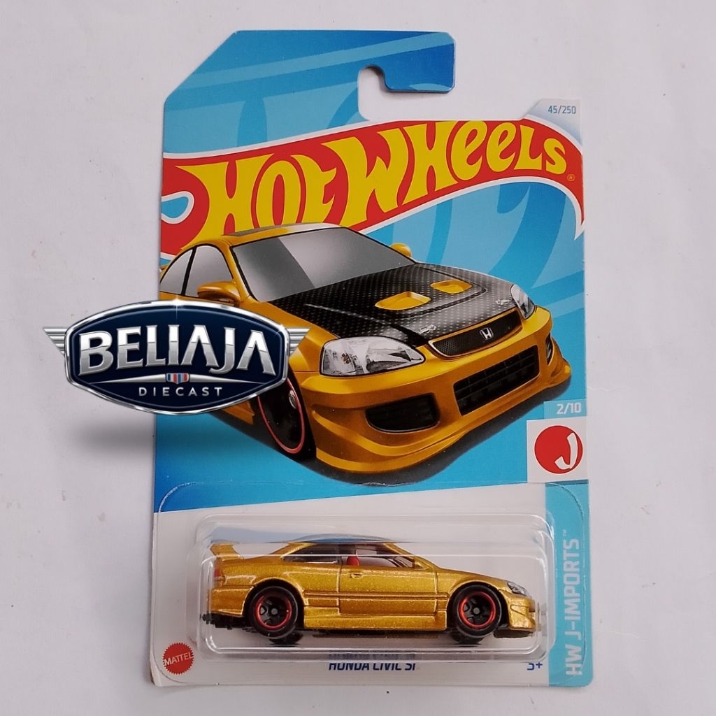HOT WHEELS HONDA CIVIC SI GOLD HW J IMPORTS