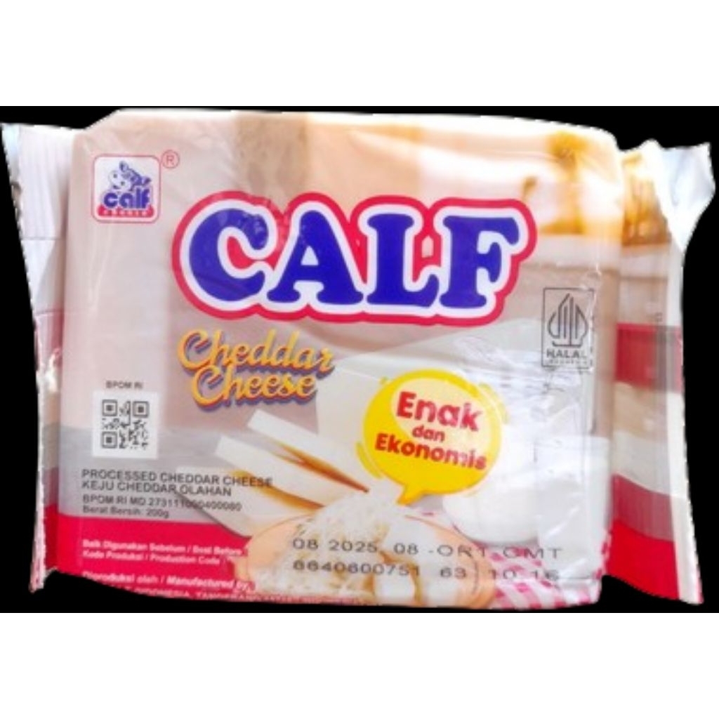 

Keju Calf Cheddar - 200g