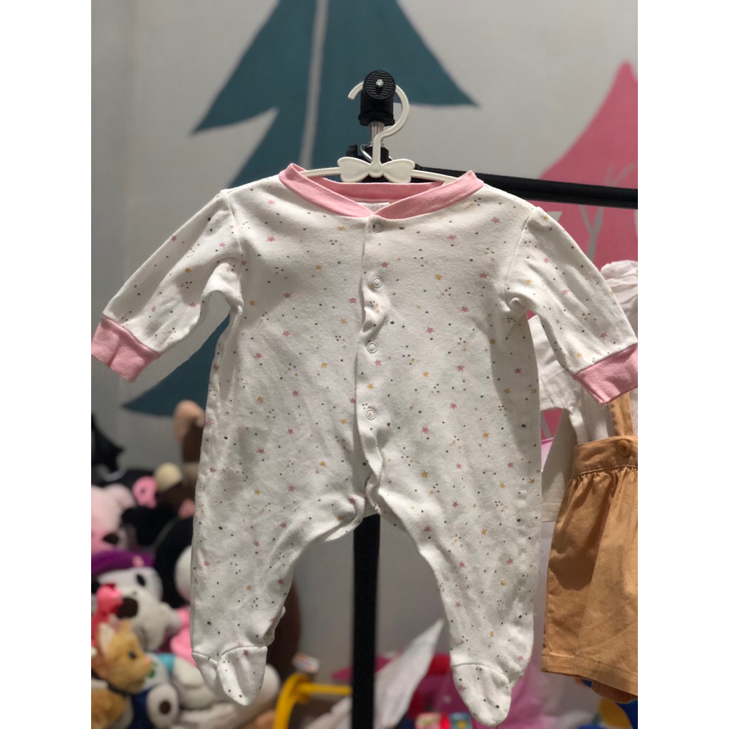 PRELOVED Sleepsuit bayi 0-6 bln kancing Little duck