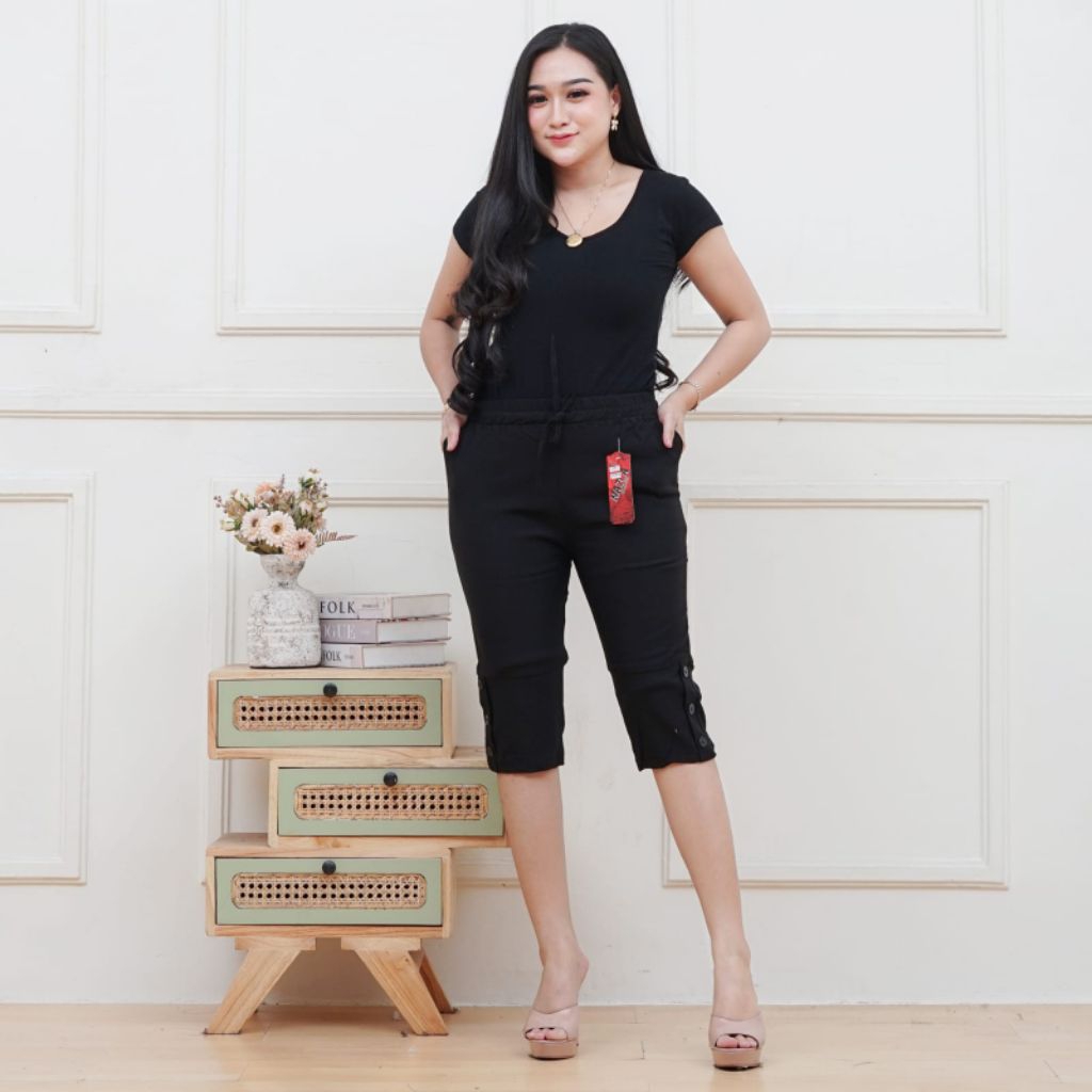 Celana wanita 7/8 kekinian/Elisabeth otomen/celana fashion wanita/soft jean