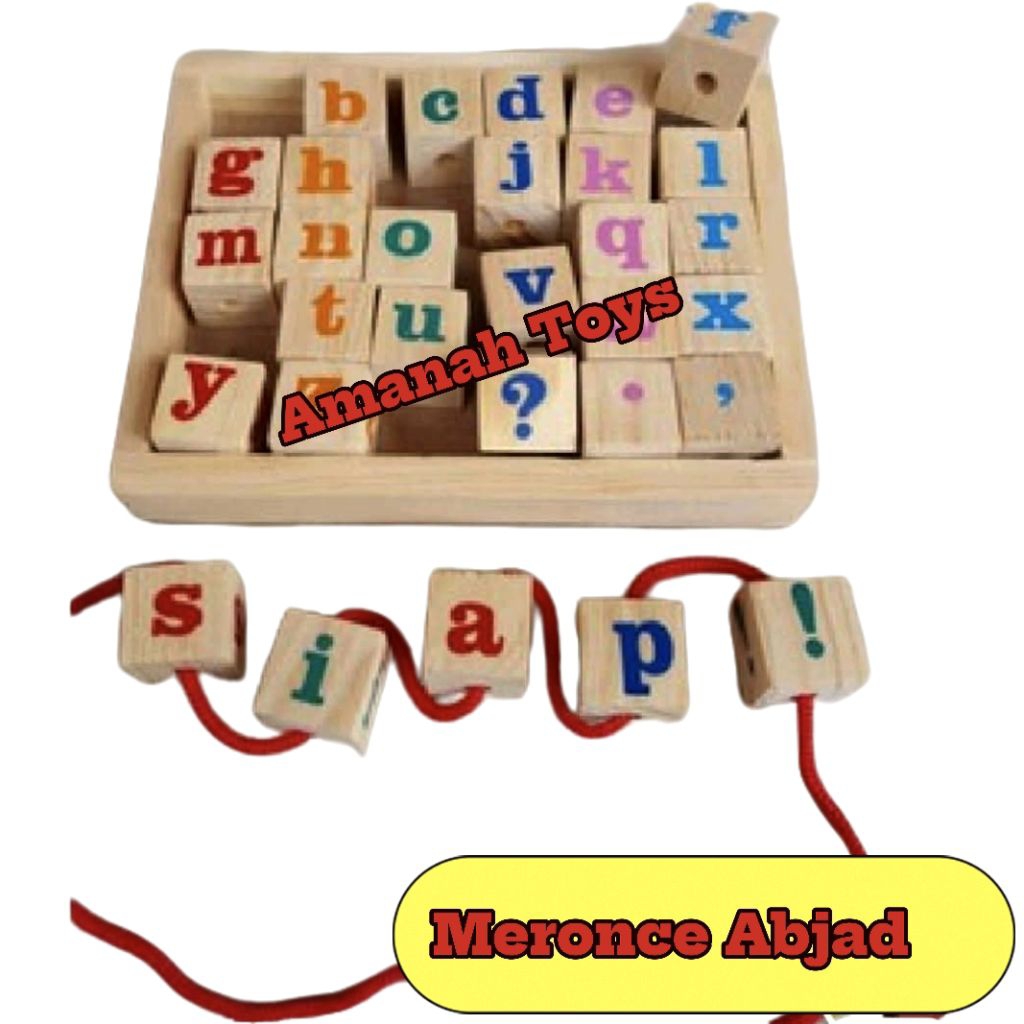 Meronce Balok Abjad / Balok Huruf