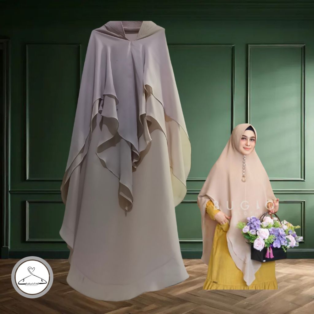 preloved Khimar tajema bugio