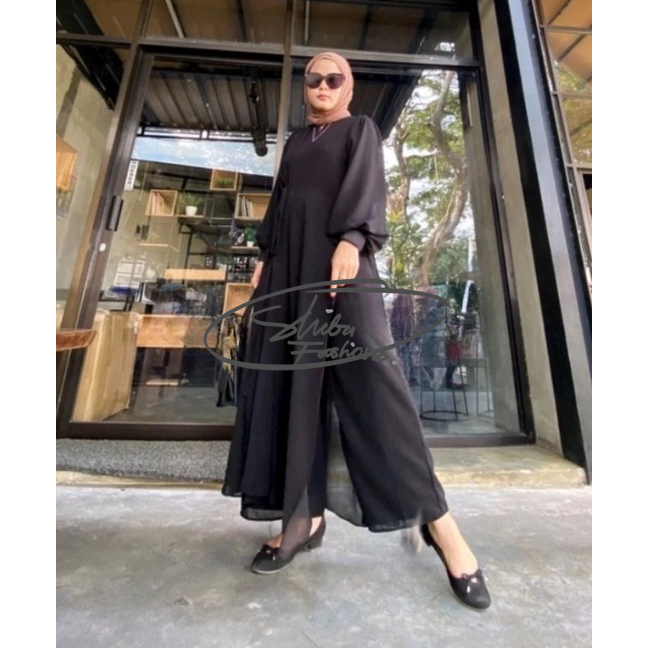 NADIRA OUTER KIMONO LONG CARDIGAN SCARF Outer Bahan Ceruty Babydoll Premium Outer Polos/Outer Jumbo 