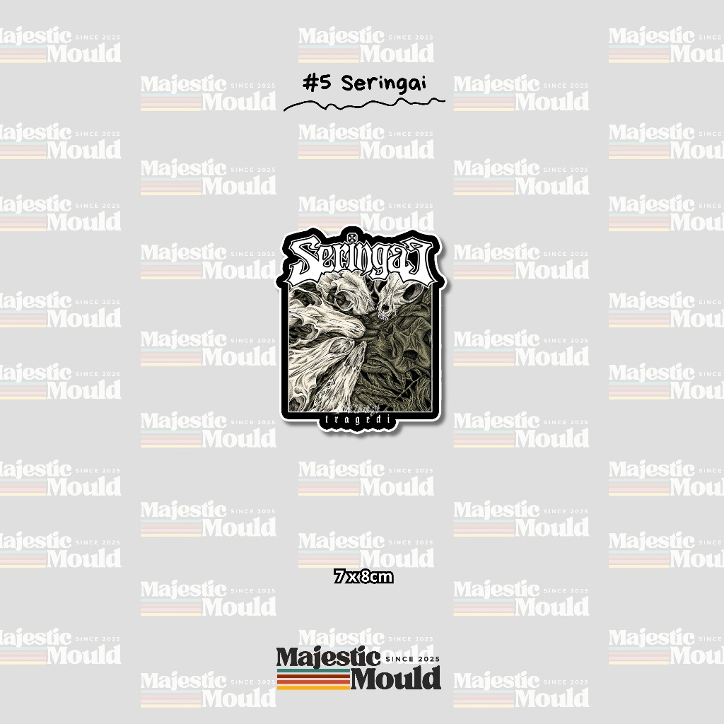 

#5 Seringai – Stiker Band Vinyl Glossy | Tahan Air & Luntur (Laptop/Helm/Tumbler/dan media lainnya)