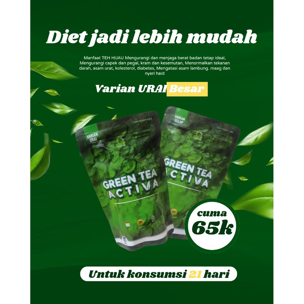 

GREEN TEA ACTIVA URAI, Teh hijau, diet jadi lebih mudah