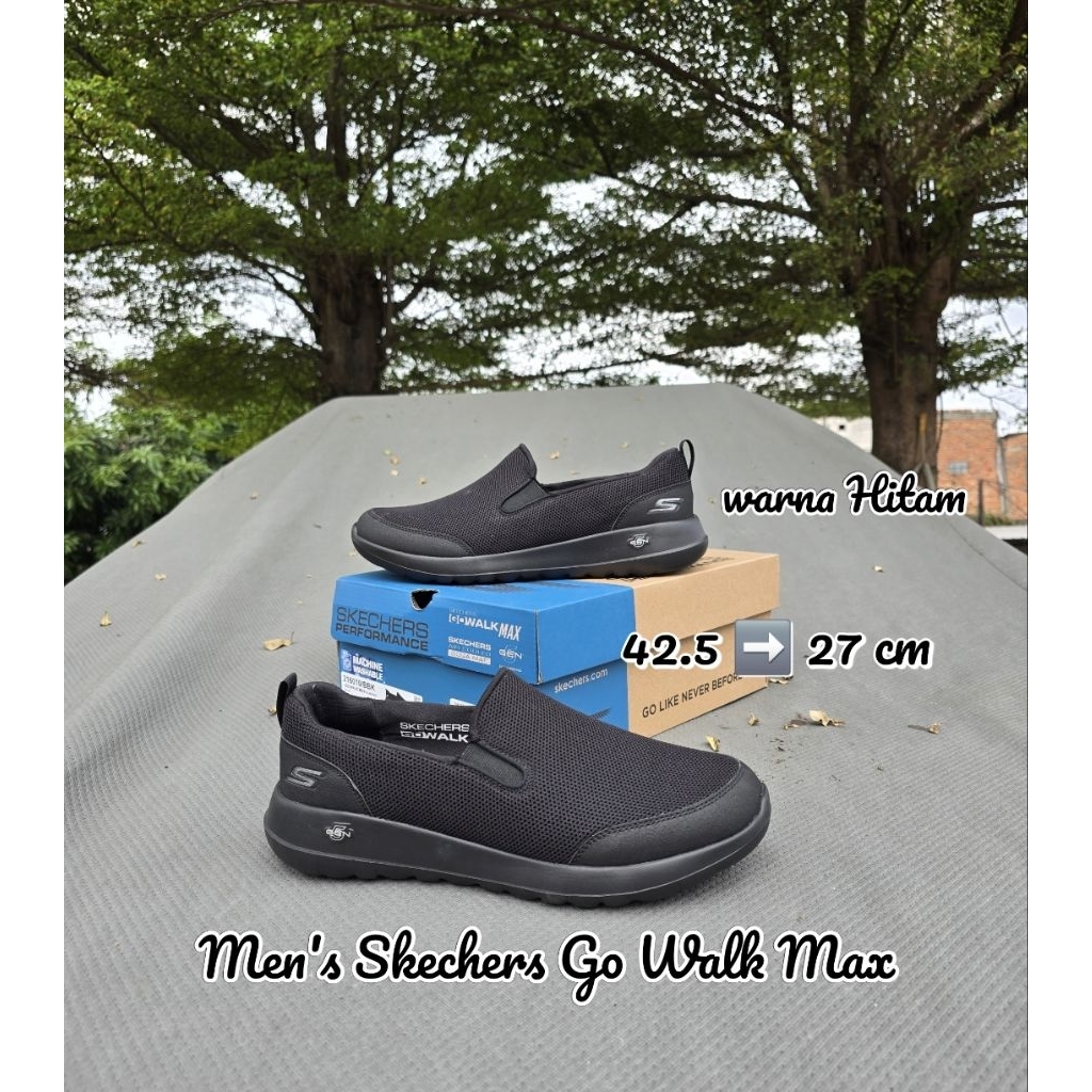 Men's Skechers Go Walk Max - Clinched Shoes - 216010-BBK