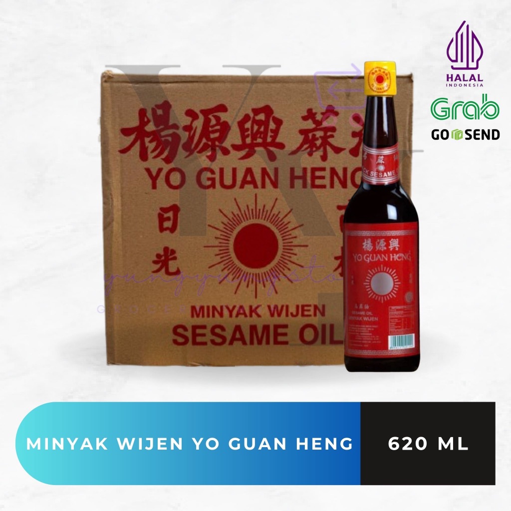 

1 Dus Isi 12 Botol Minyak Wijen Matahari Yo Guan Heng Botol 620 ml