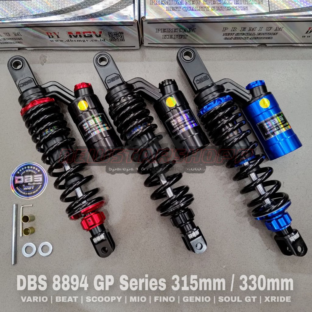 Shockbreaker Shock Skok Sok belakang tabung DBS 8894 315mm 330mm Vario 110 125 150 ESP KZR LED Beat