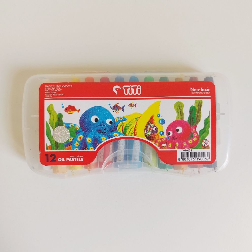 

Preloved Titi Oil Pastels / Krayon Minyak 12 Colours