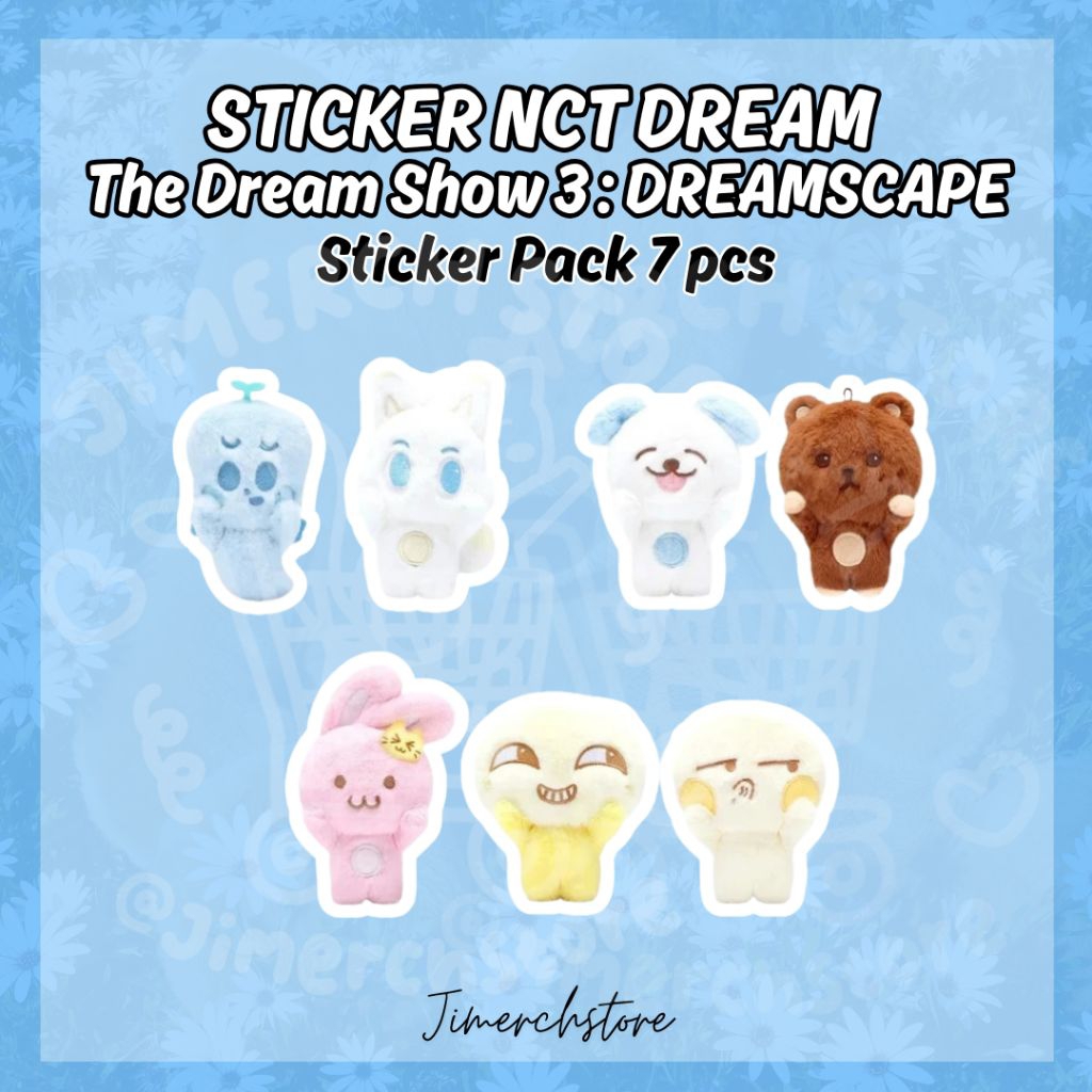 

STICKER NCT DREAM SHOW 3 DREAMSCAPE DOLL Characters isi 7 pcs Stiker Pack set