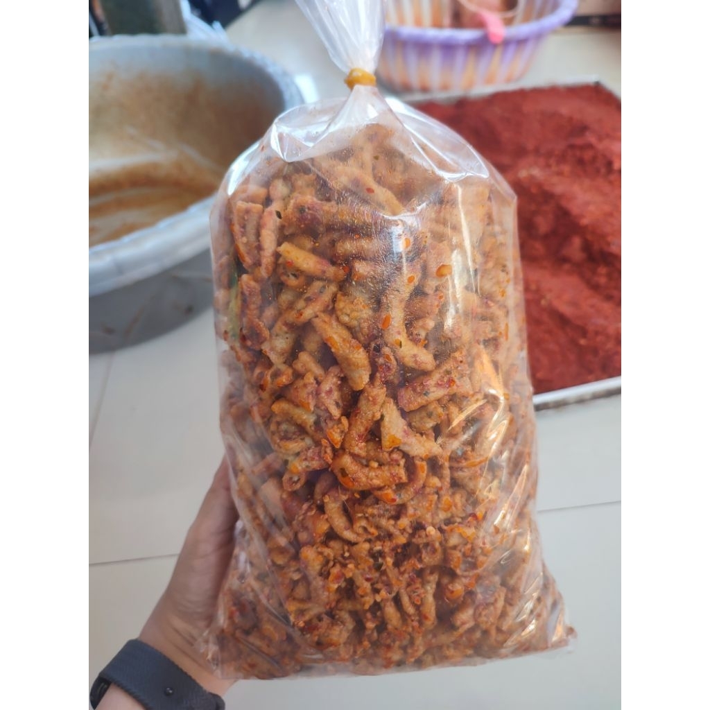 

usus ayam crispy extra daun jeruk berat 1kg
