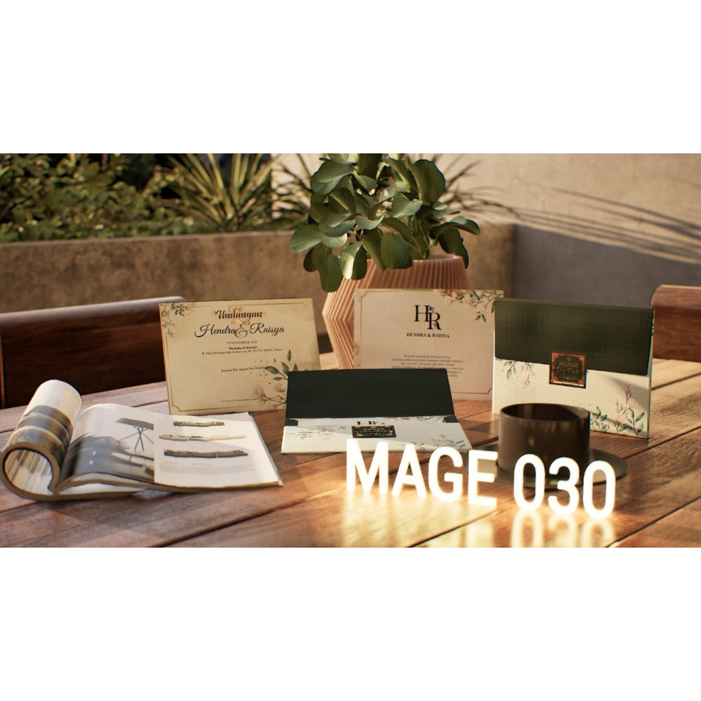 MAGE 30 (Amplop + Isi) Blanko Undangan | Blangko Undangan | Undangan Murah