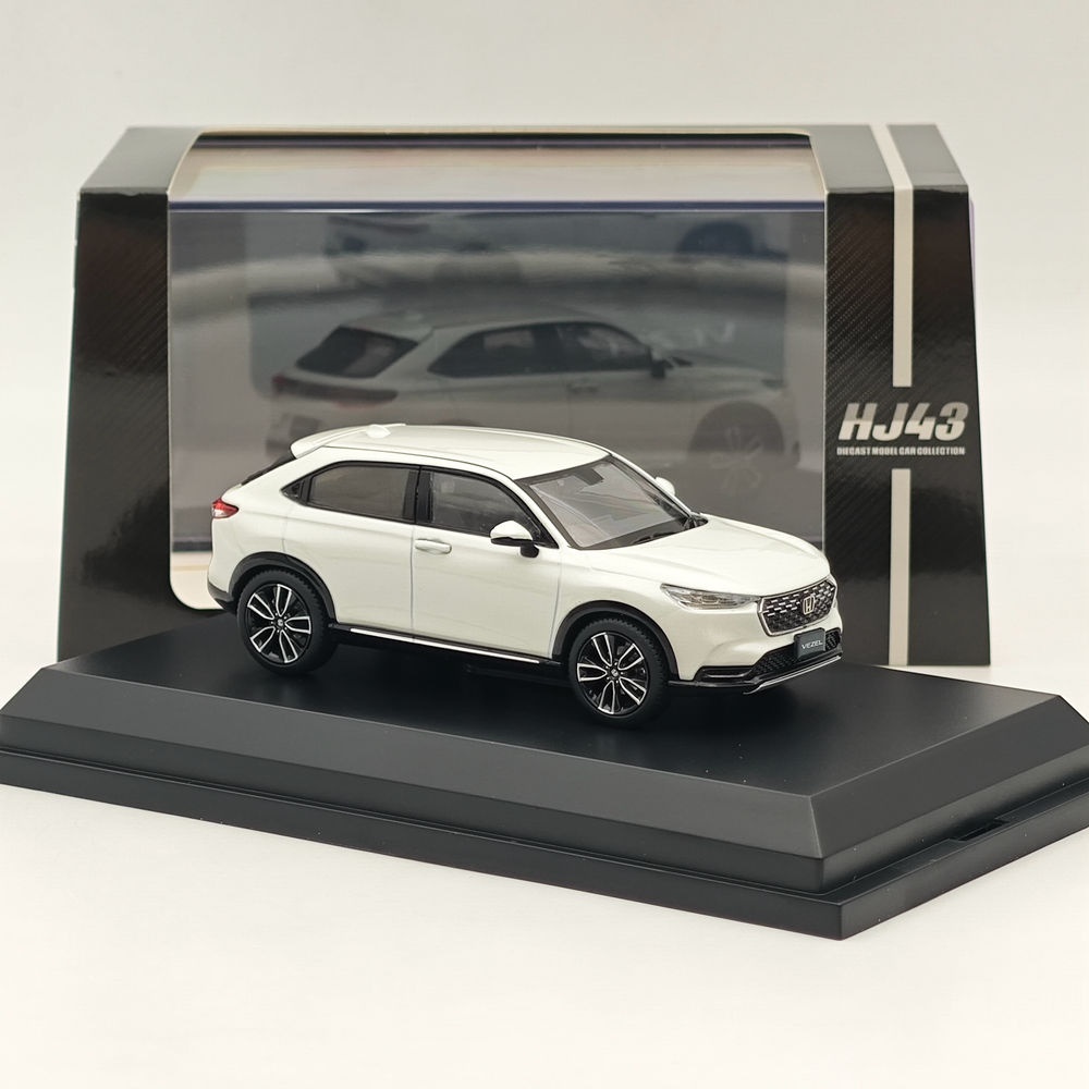 Pre order Diecast Honda HRV VEZEL e:HEV Z Platinum White Pearl HJ433002PW 1:43 by Hobby Japan