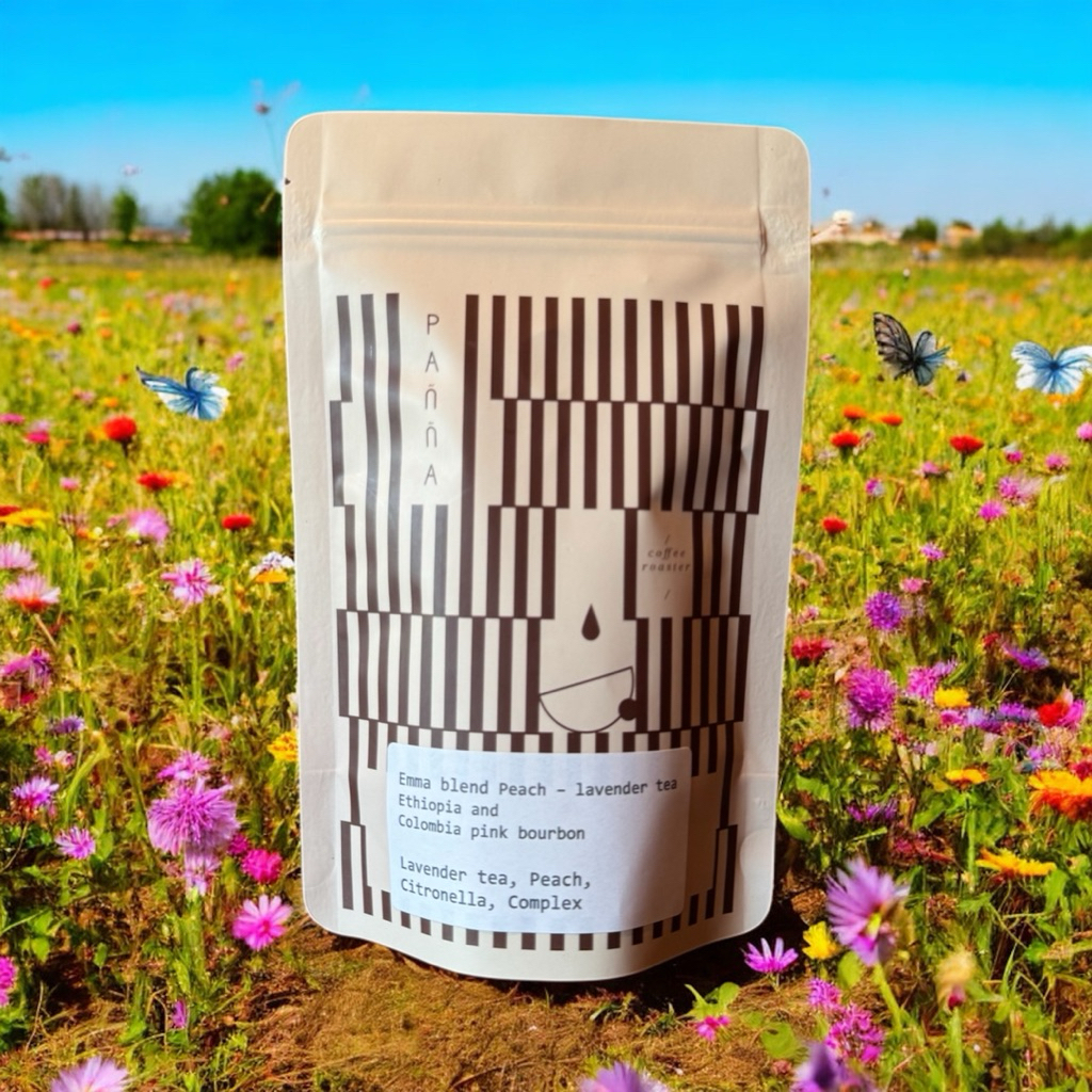 

specialty lavender tea peach filter Emma blend arabica exotic coffee ethiopia colombia