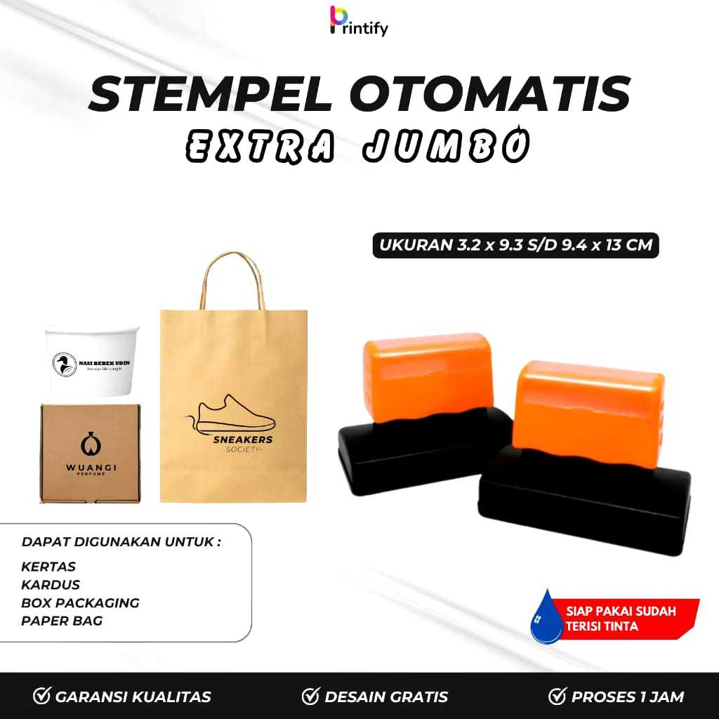 

Stempel Flash Jumbo / Stempel Box / Stempel Fragile Stempl Custom Free Design / Free Tinta 5 ml