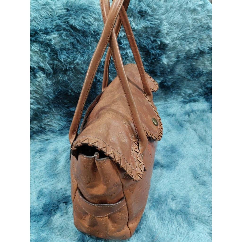 Tas Preloved Tote Kulit Asli Brand Anna Sui