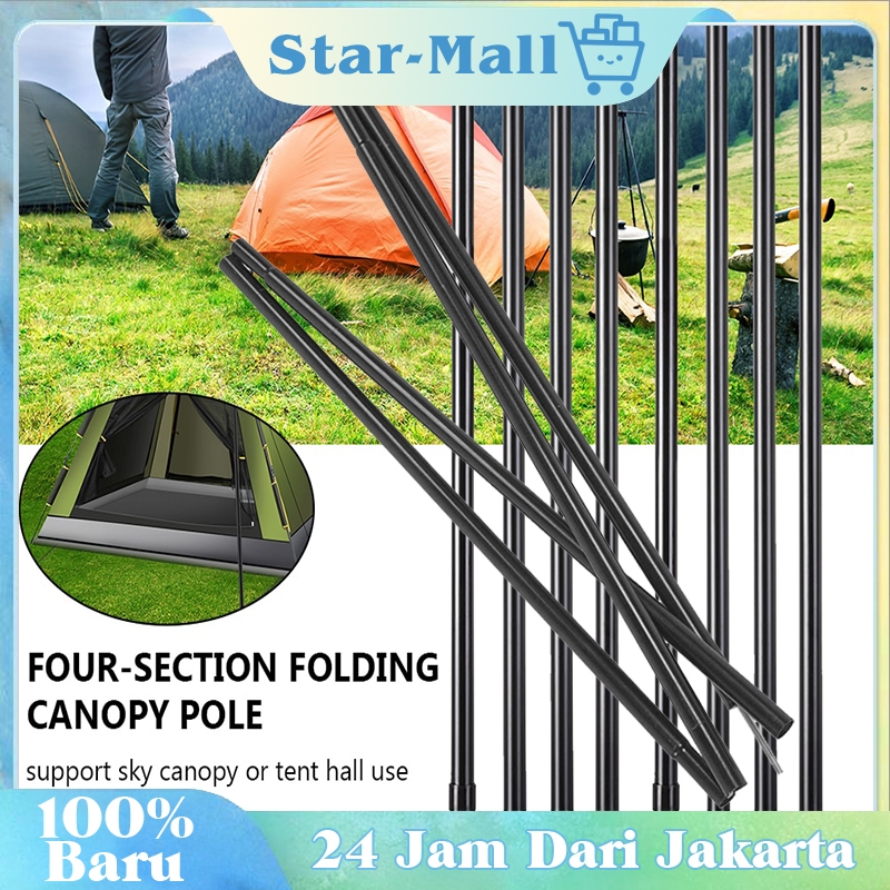 Tiang Tenda Camping / Tiang Flysheet Teleskopik / Aksesoris Tenda