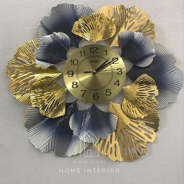 Jam Dinding wall art dari bahan kuningan dan tembaga warna custom