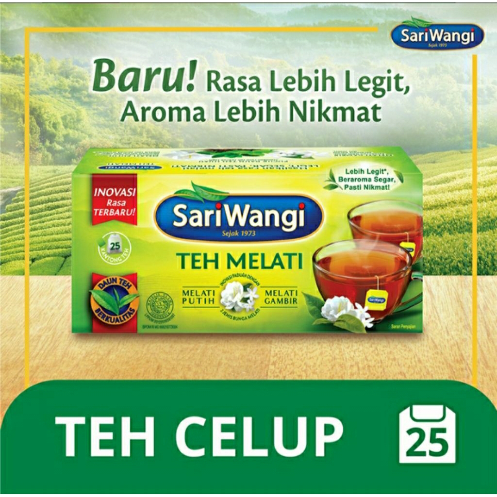 

TERMURAH - SariWangi Teh Celup Melati 25 Kantung
