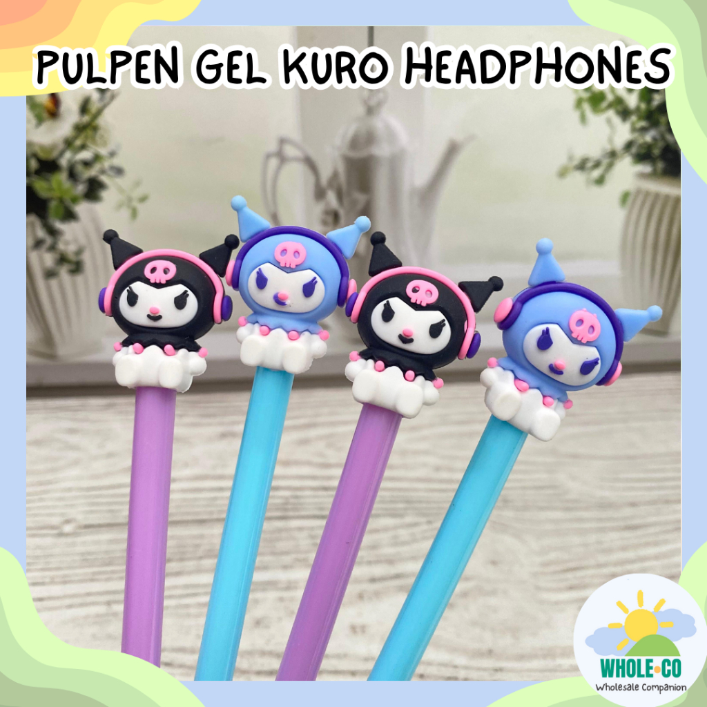 

Pulpen Gel Karakter Kuro Headphone Premium Pena San San Headset Lucu Unik Imut Termurah Grosir Cod