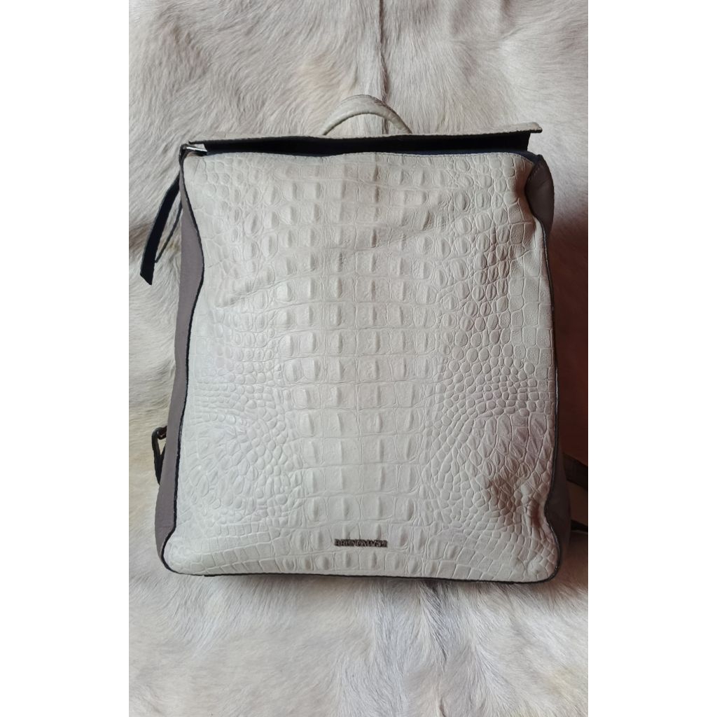 Backpack Ransel Bruno Magli Kulit Asli