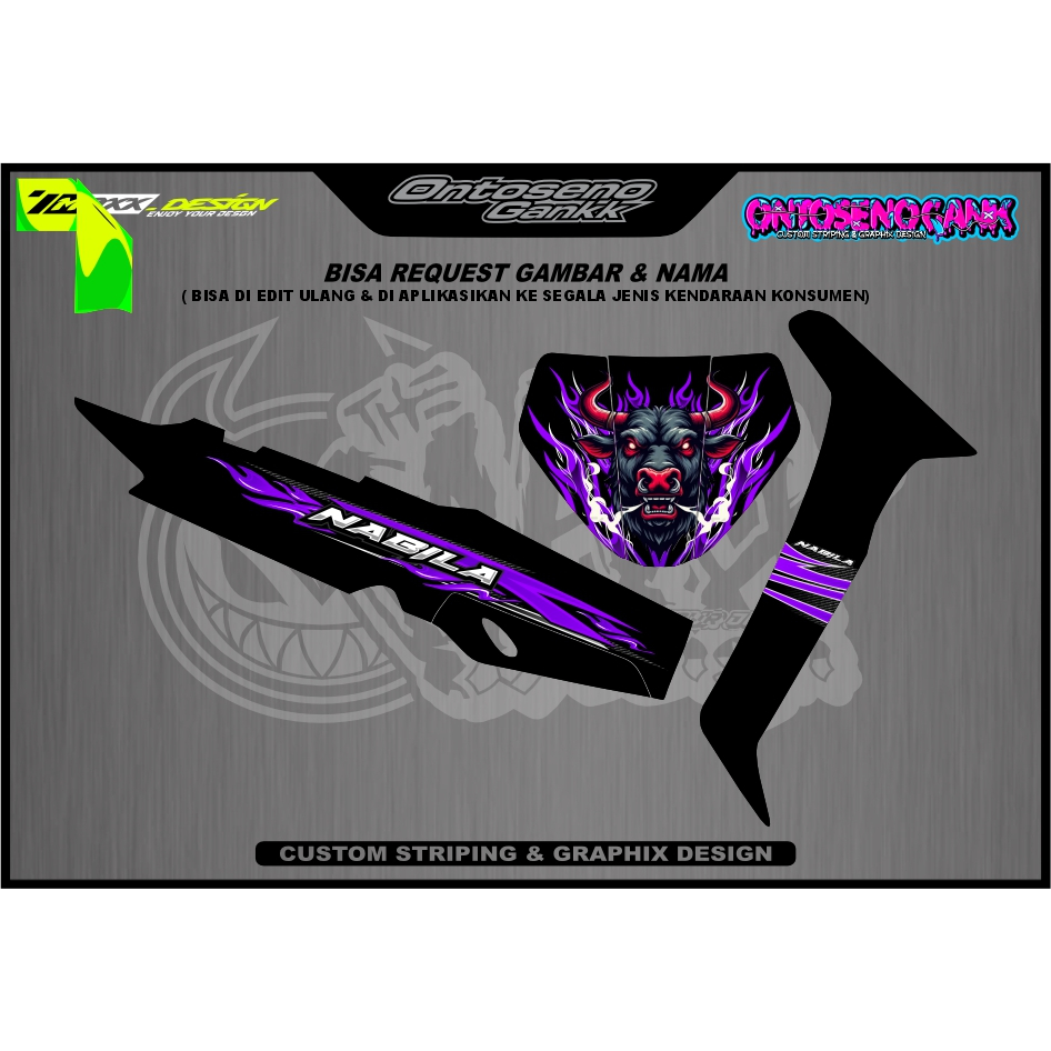 Striping Fizr Custom Fizr VARIASI Striping Fizr - Striping Fizr Full Clutch Fizr Sporty Striping F1z