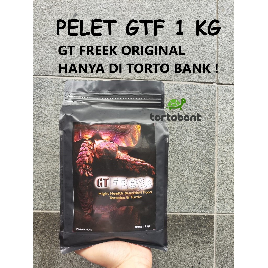 ORIGINAL GT FREEK TORTOISE FOOD - MAKANAN KURA GTFREEK - PELET KURA DARAT GTF - GT FREEK TURTLE FOOD