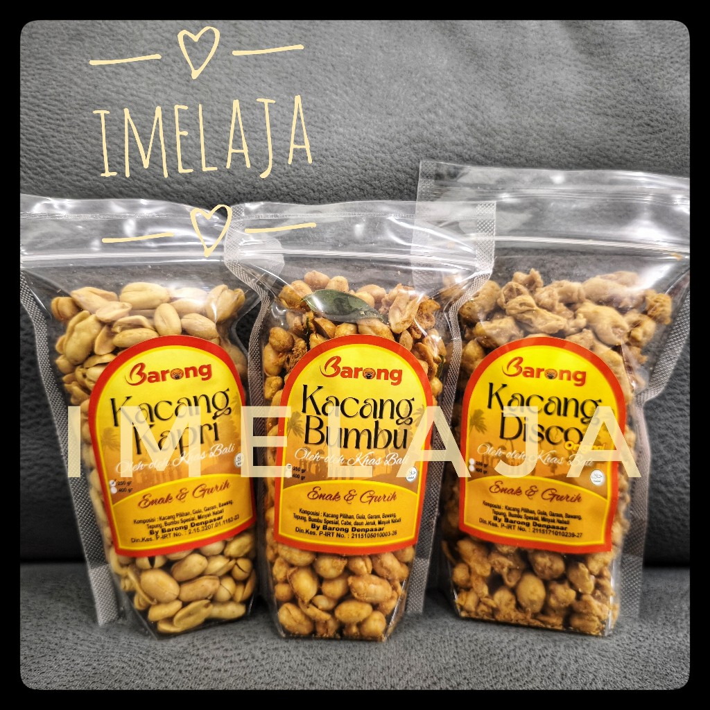 

Kacang Bali Paketan "Barong" (Kapri 250Gr + Bumbu 250Gr + Disco 400Gr)