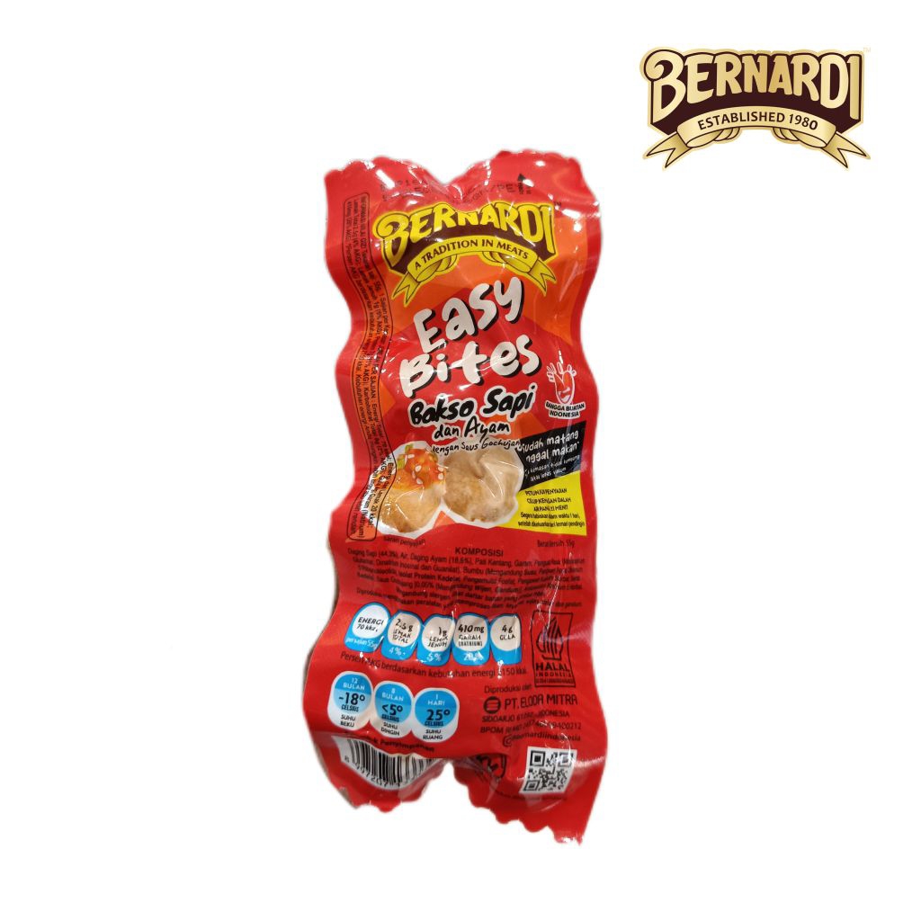 

Bernardi Easy bite Bakso Sapi Gochujang 55gr
