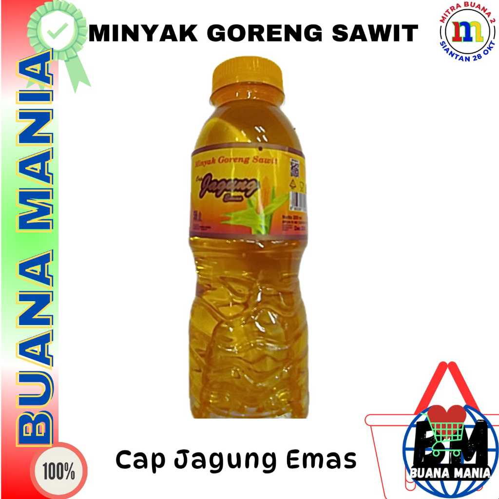 

MINYAK GORENG BOTOL MINI 200ML CAP JAGUNG