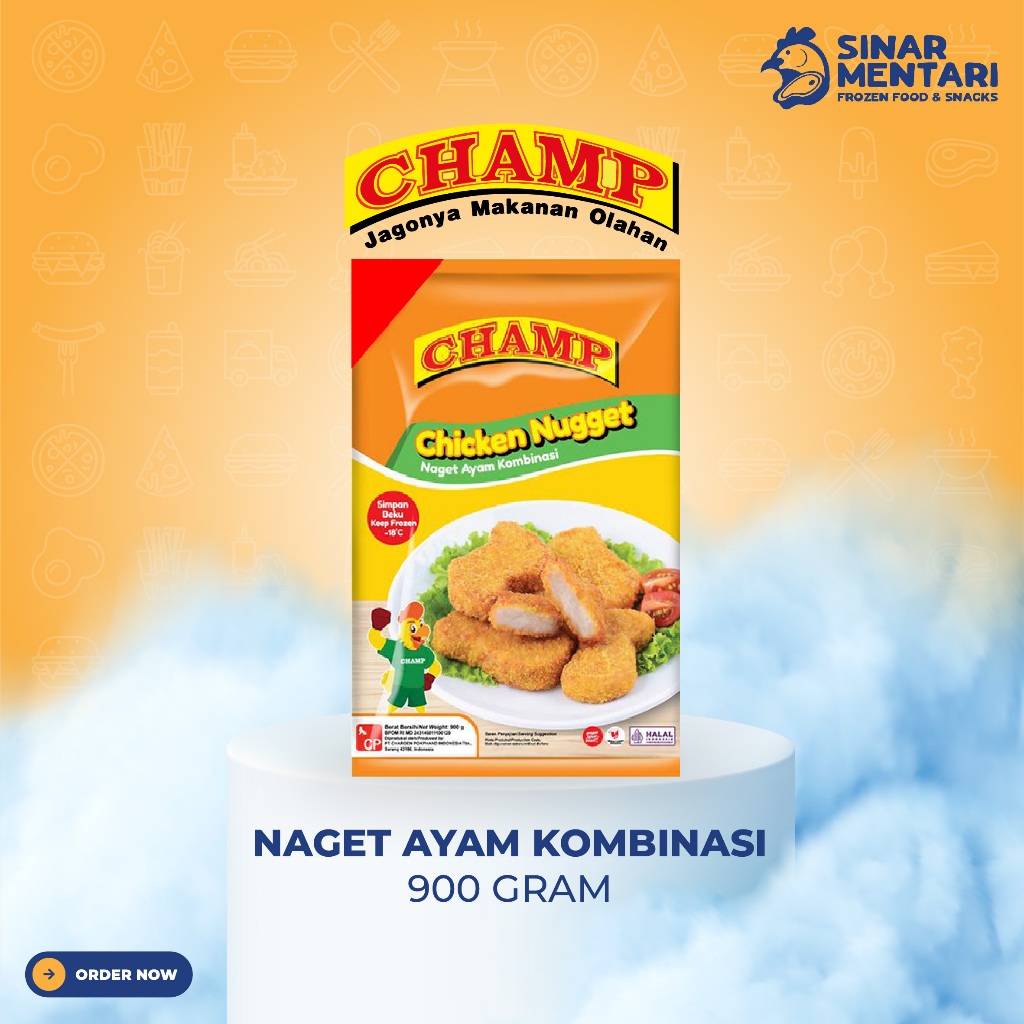 

CHAMP Naget Ayam Kombinasi 900 gram