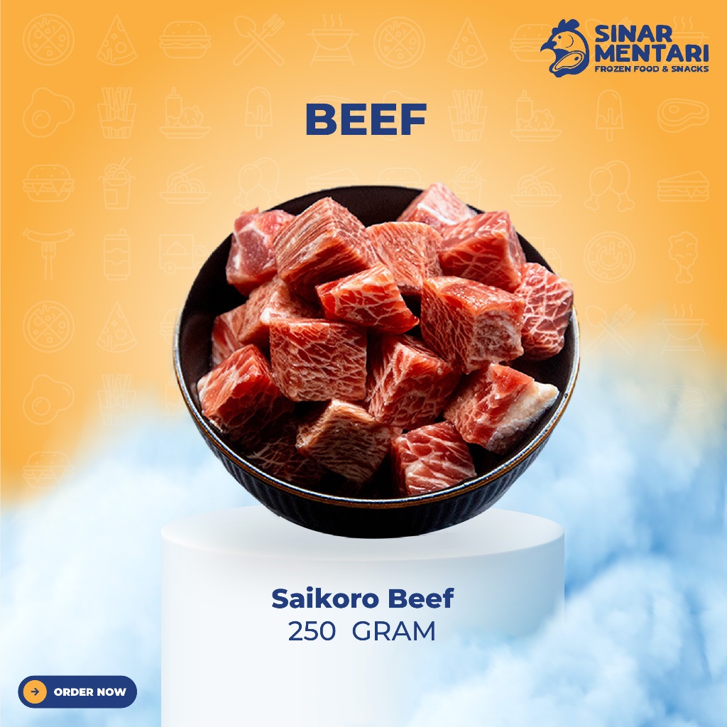 

Daging Sapi Saikoro 250 gram