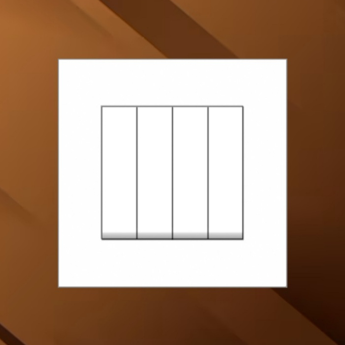 Saklar Boss B1034/1/2, B1034/2/3 - 4 Gang Switch