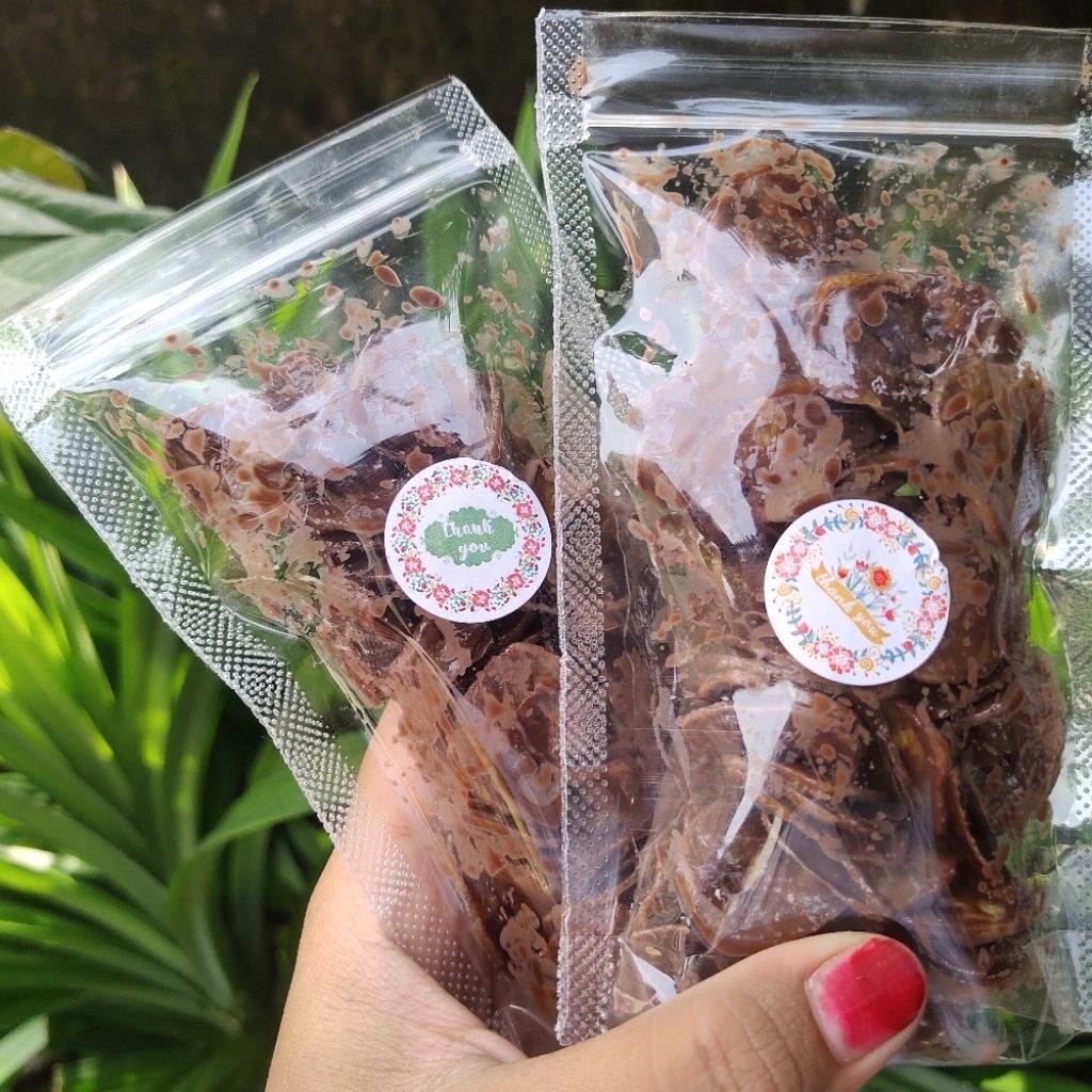 

kripik coklat lumer varian rasa banana chips