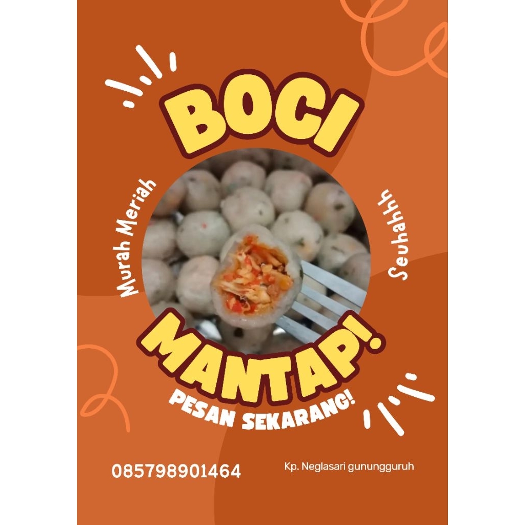 

baso aci ( boci) gurih isi ayam pedas by mamah alri