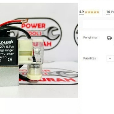

SELENOID VALVE OTOMATIS KOMPRESOR LAZARO PRESSURE SWITCH COMPRESSOR