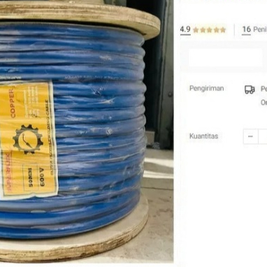 

kabel las 50mm full tembaga superflex