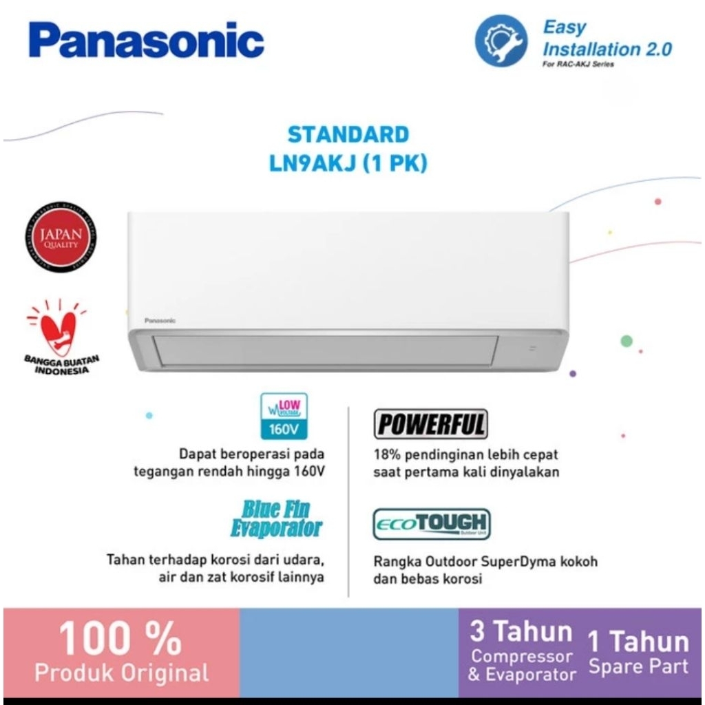 AC PANASONIC 1PK  LN9AKJ + PASANG