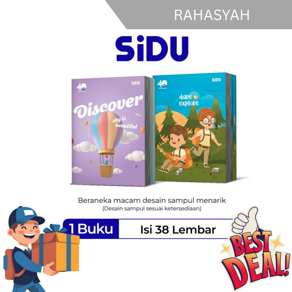 

Buku Tulis SIDU Sinar Dunia 38 lembar harga per pack isi 10 buku