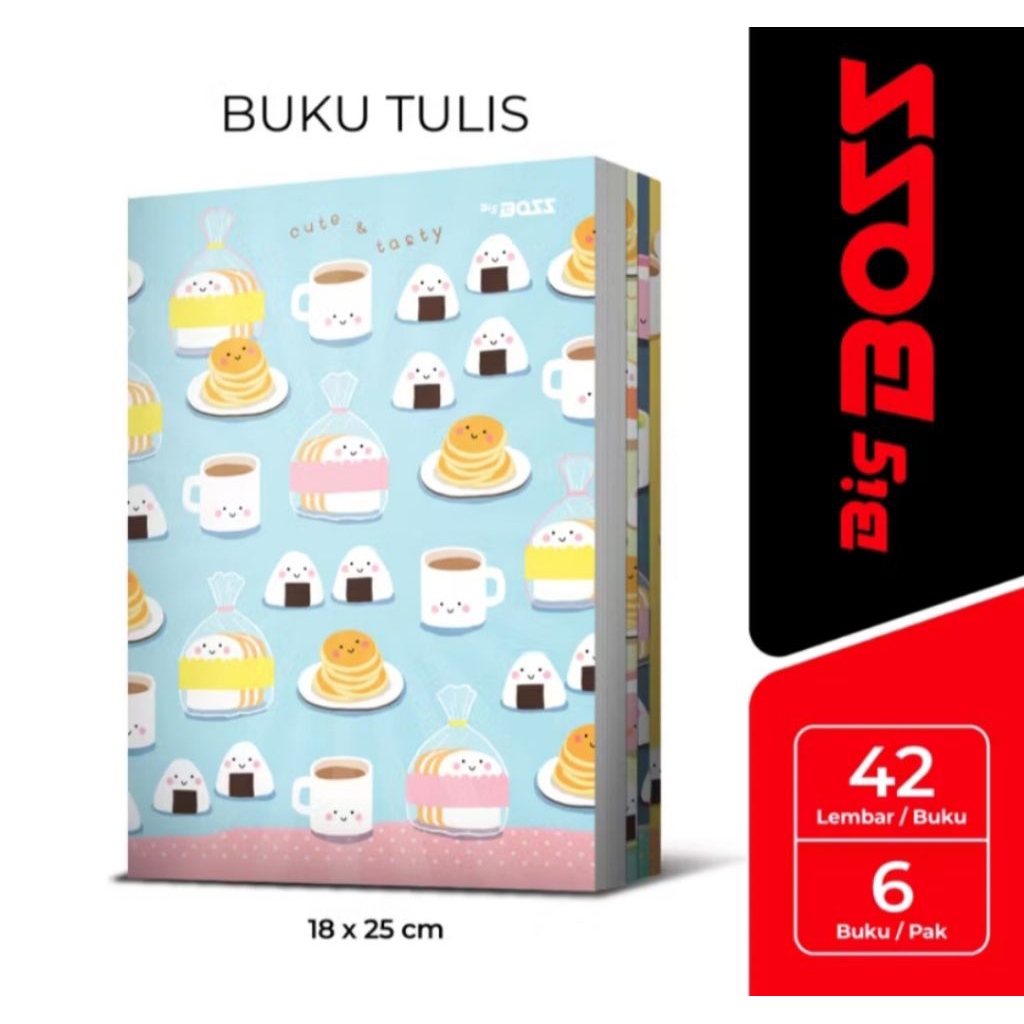 

BUKU TULIS BOXY/BUKU BIG BOSS 42 LEMBAR (ISI 6 BUKU)