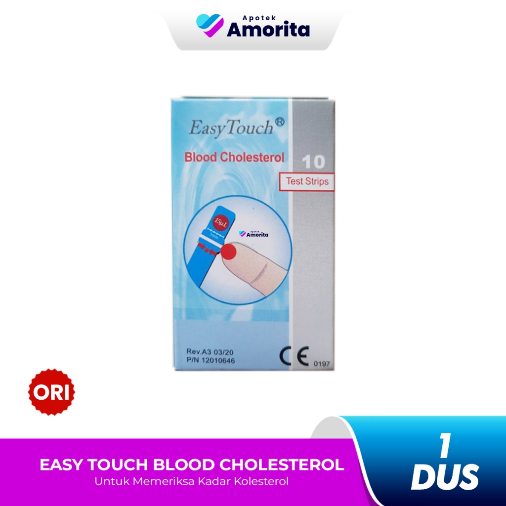 Strip Easy Touch Kolesterol 10 Strip - Test Strip Kolesterol
