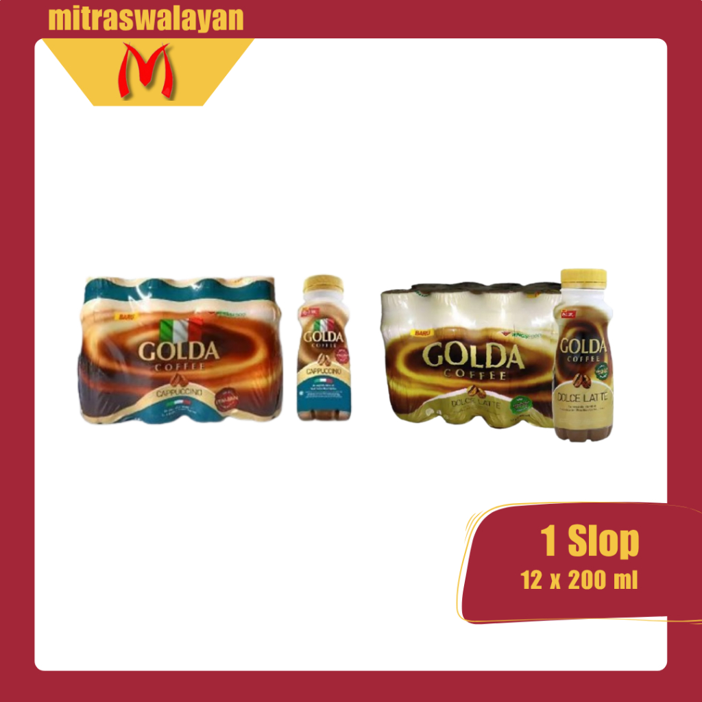 

GOLDA Coffee 1 Slop isi 12 Botol @200 ml