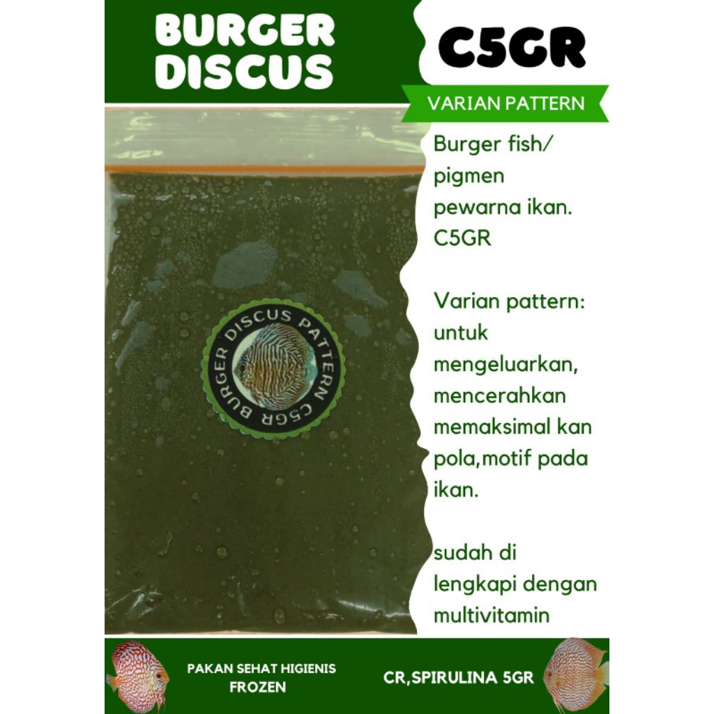 

Burger discus hijau/pattern C5gr