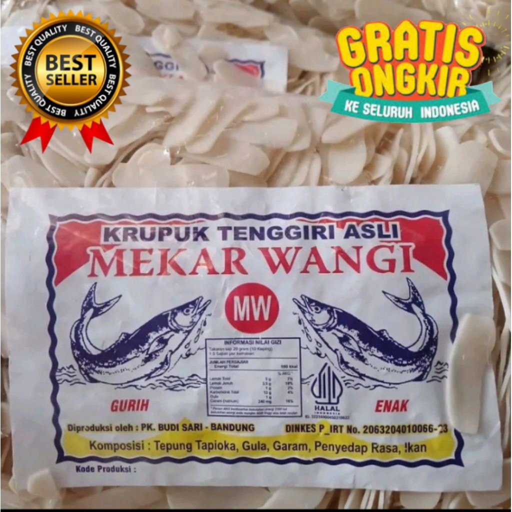 

Kerupuk Mentah Ikan Tenggiri 1 kg TERMURAH (BEST SELLER)