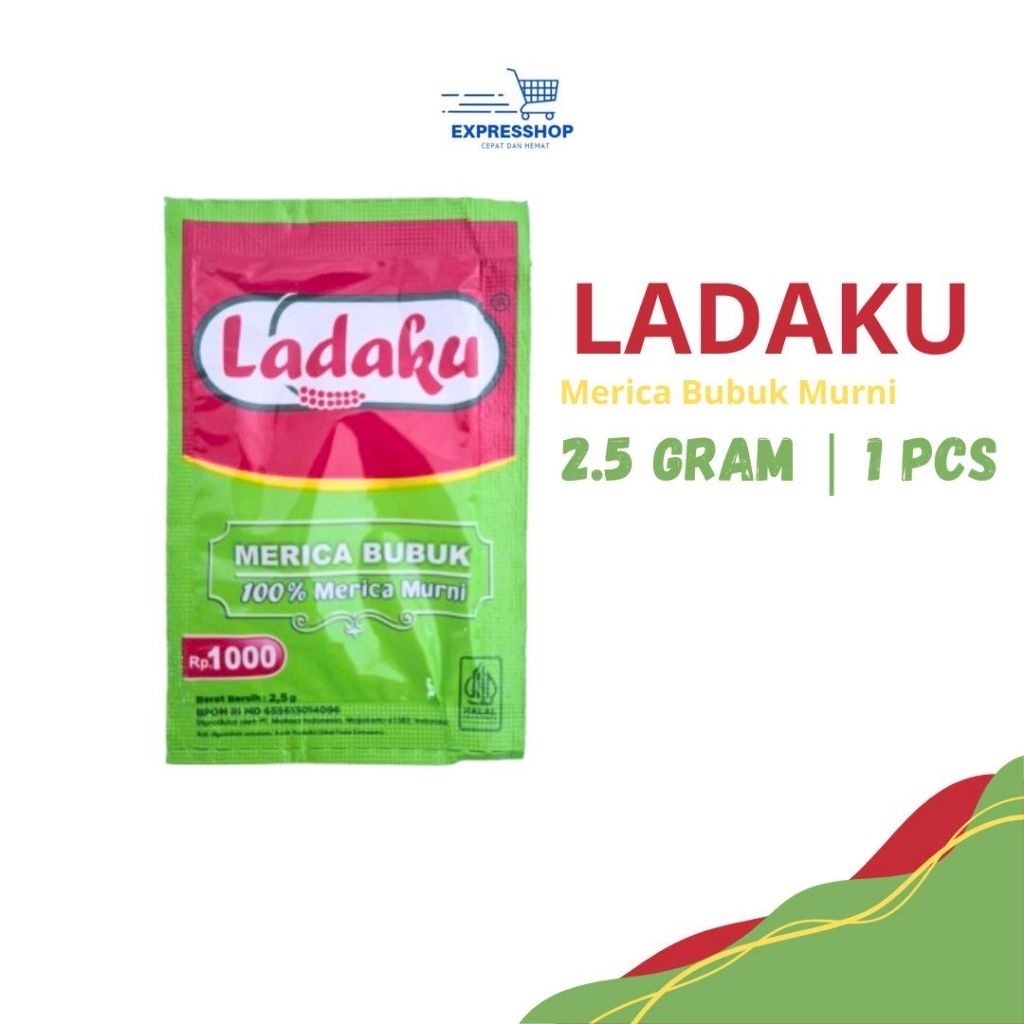 

LADAKU MERICA BUBUK MURNI 1000 - 2.5gram | Ladaku bumbu dapur