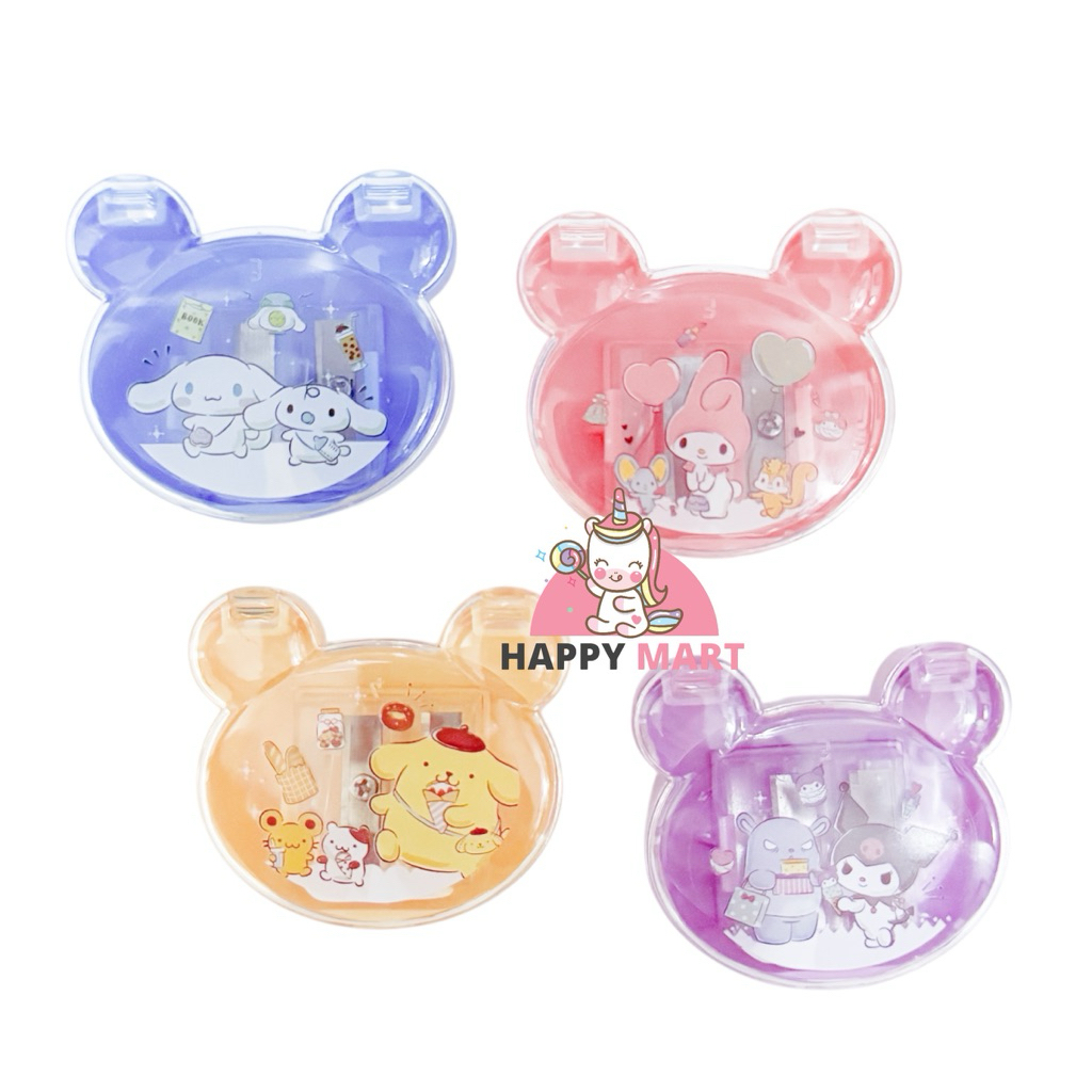 

Kotak Rautan Sanrio Karakter – Bear Case Mini Sharpener Set