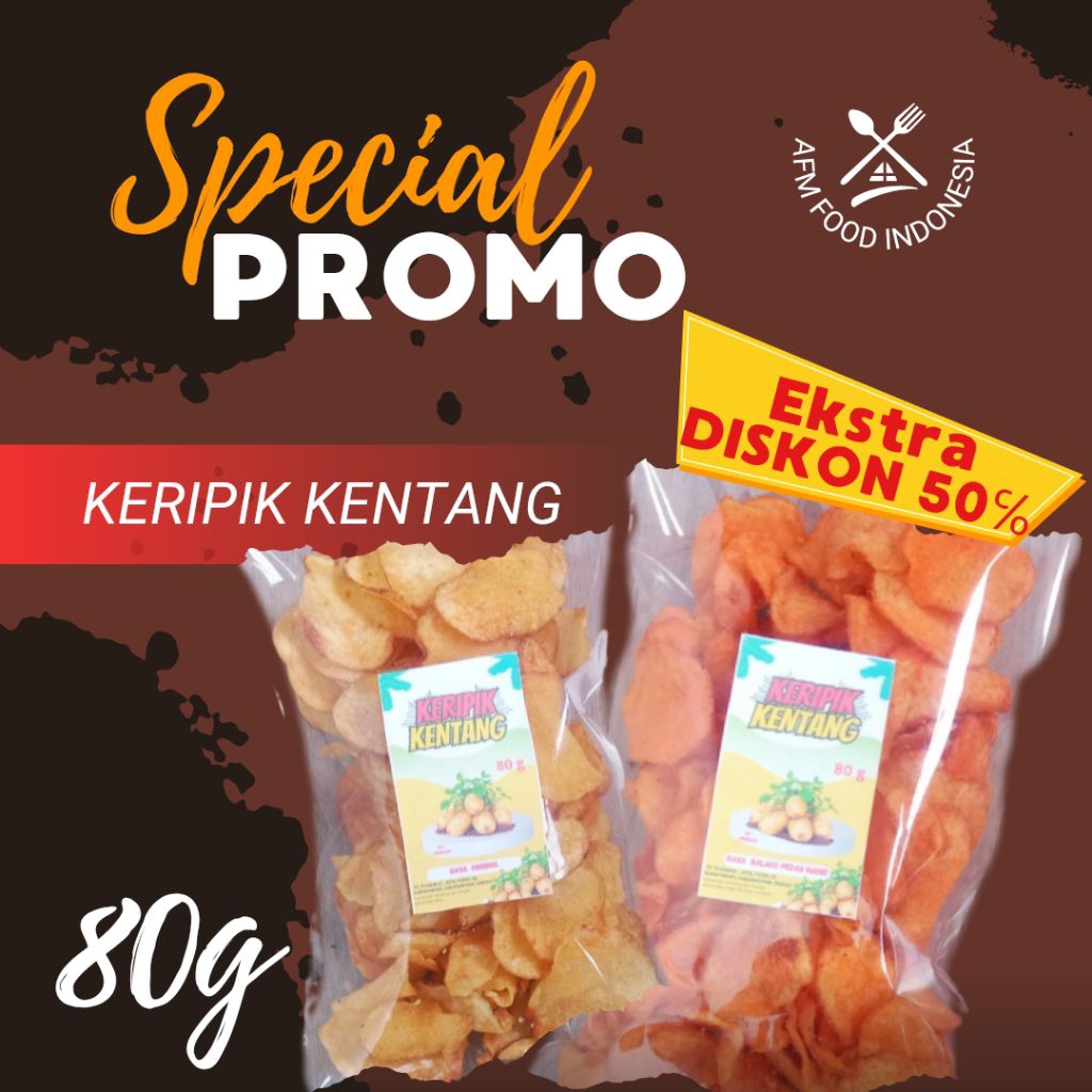 

KERIPIK KENTANG 80 GRM / KERIPIK KENTANG RENYAH/ CEMILAN KEKINIAN / SNACK GROSIR / CEMILAN TERLARIS/ CEMILAN KEKINIAN / SNACK VIRAL